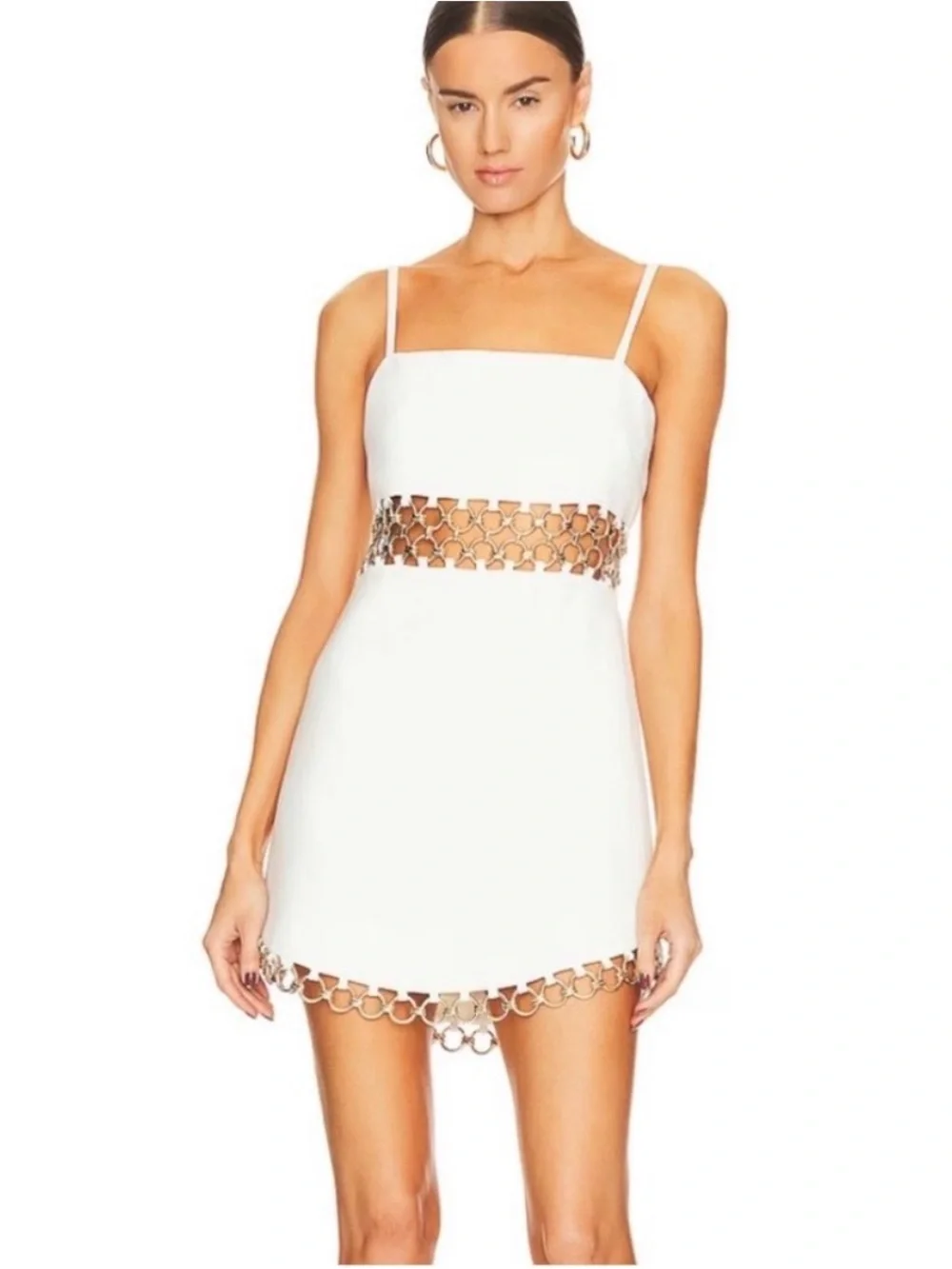 ALEXIS GAUDY DRESS IN IVORY SIZE XS - Picture 1 of 6